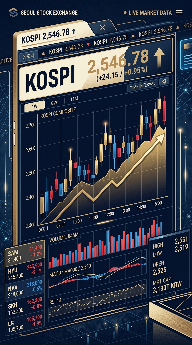주식 차트 일러스트레이션